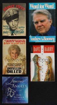 1h042 LOT OF 5 HARDCOVER BOOKS '80s-10s Jane Seymour, Don Knotts as Barney Fife & more!