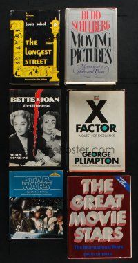 1h039 LOT OF 6 HARDCOVER BOOKS '60s-80s Bette & Joan, Star Wars, Great Movie Stars & more!