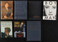 1h031 LOT OF 7 CELEBRITY BIOGRAPHY HARDCOVER BOOKS '70s-00s The Kennedys, Dennis Miller & more!