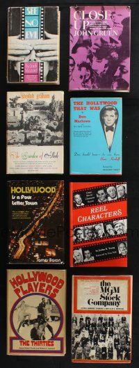 1h025 LOT OF 8 HARDCOVER BOOKS ABOUT HOLLYWOOD '60s-80s great stories about stars & the city!