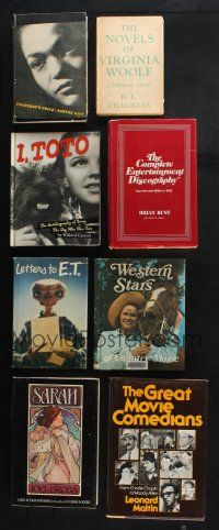 1h026 LOT OF 8 HARDCOVER BOOKS '40s-00s Toto, E.T., Great Movie Comedians, Western Stars & more!