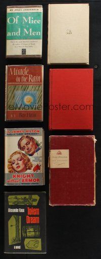1h023 LOT OF 9 HARDCOVER NOVELS THAT BECAME MOVIES '30s-60s Of Mice & Men, Anna Karenina & more!