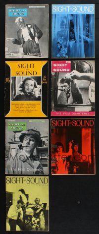 1h117 LOT OF 7 SIGHT AND SOUND MAGAZINES '50s-60s filled with movie information & images!