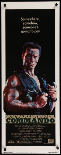 1j502 COMMANDO insert '85 Arnold Schwarzenegger is going to make someone pay!