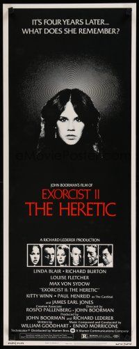 1j540 EXORCIST II: THE HERETIC insert '77 Linda Blair, John Boorman's sequel to Friedkin's movie!
