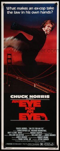 1j541 EYE FOR AN EYE insert '81 Chuck Norris takes the law into his own hands, Golden Gate Bridge!
