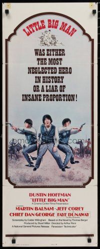 1j618 LITTLE BIG MAN int'l insert '71 Dustin Hoffman as most neglected hero in history!