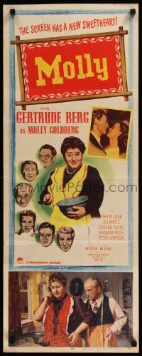 1j573 GOLDBERGS insert '50 Gertrude Berg's hit show about Jewish family in 1940s Brooklyn, Molly!