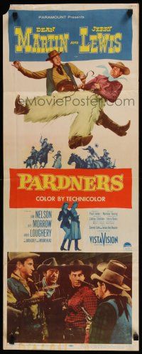 1j654 PARDNERS insert '56 great full-length image of cowboys Jerry Lewis & Dean Martin!