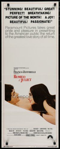 1j684 ROMEO & JULIET insert R73 Franco Zeffirelli's version of William Shakespeare's play!
