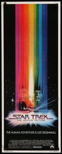 1j737 STAR TREK insert '79 cool art of William Shatner & Leonard Nimoy by Bob Peak!