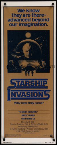 1j741 STARSHIP INVASIONS insert '77 wacky aliens who are advanced beyond our imagination!