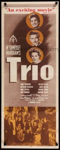 1j803 TRIO insert '50 W. Somerset Maugham, Anne Crawford, Roland Culver, Kathleen Harrison