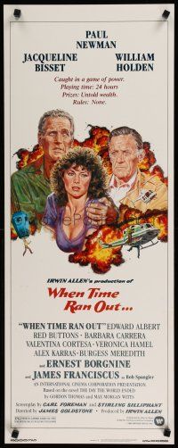 1j830 WHEN TIME RAN OUT insert '80 cool art of Paul Newman, William Holden & Jacqueline Bisset