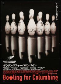 1j053 BOWLING FOR COLUMBINE Japanese '02 Michael Moore gun control documentary, different image!