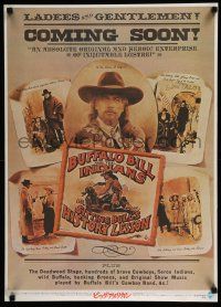 1j057 BUFFALO BILL & THE INDIANS Japanese '76 art of Paul Newman as William F. Cody by McMacken!