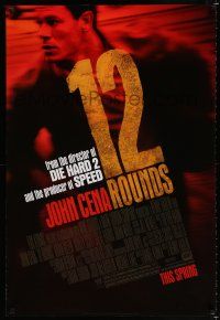 1k009 12 ROUNDS revised style A advance DS 1sh '09 Renny Harlin directed, cool image of John Cena!