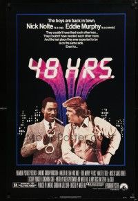 1k019 48 HRS. 1sh '82 Nick Nolte is a cop who hates Eddie Murphy who is a convict!