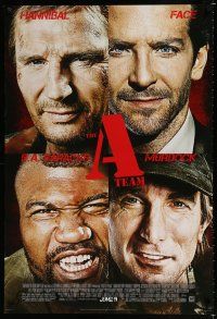 1k053 A-TEAM style 4 advance DS 1sh '10 Liam Neeson, Bradley Cooper, Jessica Biel, Rampage Jackson!