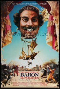 1k029 ADVENTURES OF BARON MUNCHAUSEN 1sh '89 directed by Terry Gilliam, John Neville!