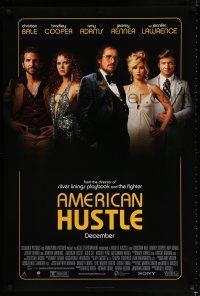 1k044 AMERICAN HUSTLE advance DS 1sh '13 Christian Bale, Cooper, Amy Adams, Jennifer Lawrence!