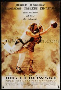 1k086 BIG LEBOWSKI 1sh '98 Coen Bros cult classic, Jeff Bridges bowling w/Julianne Moore!