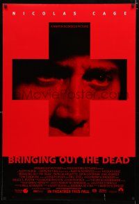 1k111 BRINGING OUT THE DEAD advance DS 1sh '99 paramedic Nicolas Cage, Arquette, Martin Scorsese!