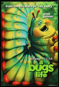 1k114 BUG'S LIFE teaser DS 1sh '98 Walt Disney, Pixar CG cartoon, giant caterpillar!