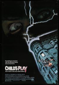 1k136 CHILD'S PLAY 1sh '88 when Freddy has nightmares he dreams of Chucky!