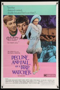 1k186 DECLINE & FALL OF A BIRD WATCHER 1sh '69 she's sexy and wants to meet you!