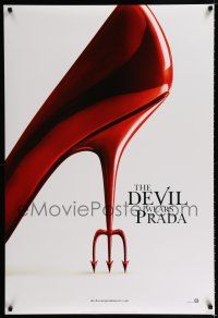 1k191 DEVIL WEARS PRADA style A teaser DS 1sh '06 Meryl Streep & Anne Hathaway, cool shoe!