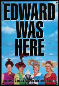 1k231 EDWARD SCISSORHANDS teaser DS 1sh '90 Tim Burton classic, great image of wacky hairstyles!