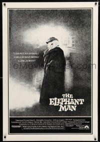 1k232 ELEPHANT MAN int'l 1sh '80 John Hurt is not an animal, Anthony Hopkins, David Lynch directed!