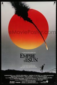 1k235 EMPIRE OF THE SUN advance 1sh '87 Stephen Spielberg, John Malkovich, first Christian Bale!