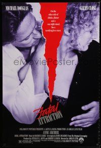 1k245 FATAL ATTRACTION 1sh '87 Michael Douglas, Glenn Close, a terrifying love story!