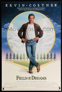 1k249 FIELD OF DREAMS 1sh '89 Kevin Costner baseball classic, if you build it, they will come!