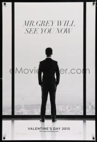 1k251 FIFTY SHADES OF GREY teaser DS 1sh '15 Jamie Dornan in the title role as Christian Grey!
