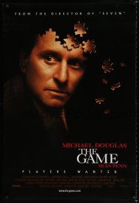1k278 GAME int'l DS 1sh '97 cool image of Michael Douglas partly made of puzzle pieces!