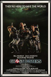 1k283 GHOSTBUSTERS 1sh '84 Bill Murray, Aykroyd & Harold Ramis are here to save the world!