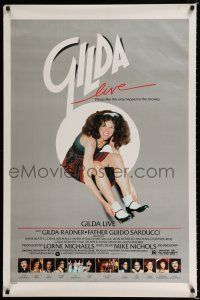 1k284 GILDA LIVE 1sh '80 Gilda Radner, Mike Nichols, Father Guido Sarducci, Saturday Night Live