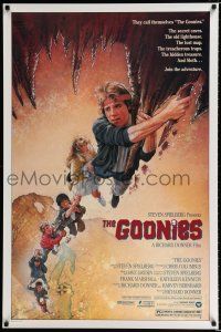 1k297 GOONIES 1sh '85 Josh Brolin, teen adventure classic, Drew Struzan art!