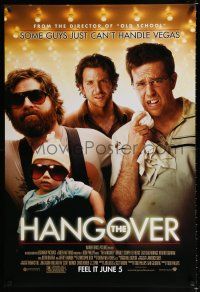 1k319 HANGOVER advance DS 1sh '09 Bradley Cooper, Ed Helms, Zach Galifianakis!