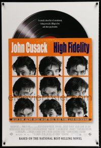 1k346 HIGH FIDELITY DS 1sh '00 John Cusack, great record album & sleeve design!