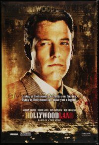 1k352 HOLLYWOODLAND teaser DS 1sh '06 cool stylized image of Ben Affleck as George Reeves!
