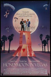 1k353 HONEYMOON IN VEGAS 1sh '92 Nic Cage, James Caan, & Sarah Jessica Parker on house of cards!