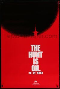 1k363 HUNT FOR RED OCTOBER teaser 1sh '90 Russian military submarine captain Sean Connery!