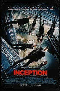 1k373 INCEPTION DS 1sh '10 Christopher Nolan, Leonardo DiCaprio, Gordon-Levitt!