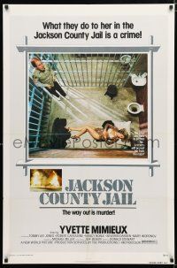 1k392 JACKSON COUNTY JAIL 1sh '76 what they did to Yvette Mimieux in jail is a crime!