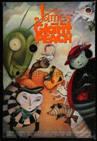 1k393 JAMES & THE GIANT PEACH DS 1sh '96 Walt Disney stop-motion fantasy peach cartoon!