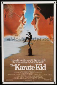 1k407 KARATE KID 1sh '84 Pat Morita, Ralph Macchio, teen martial arts classic!